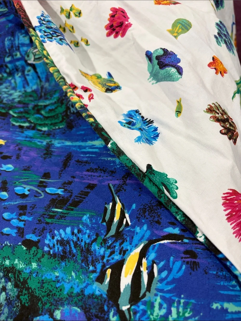 Tropical Fish Print Reversible Duvet cover